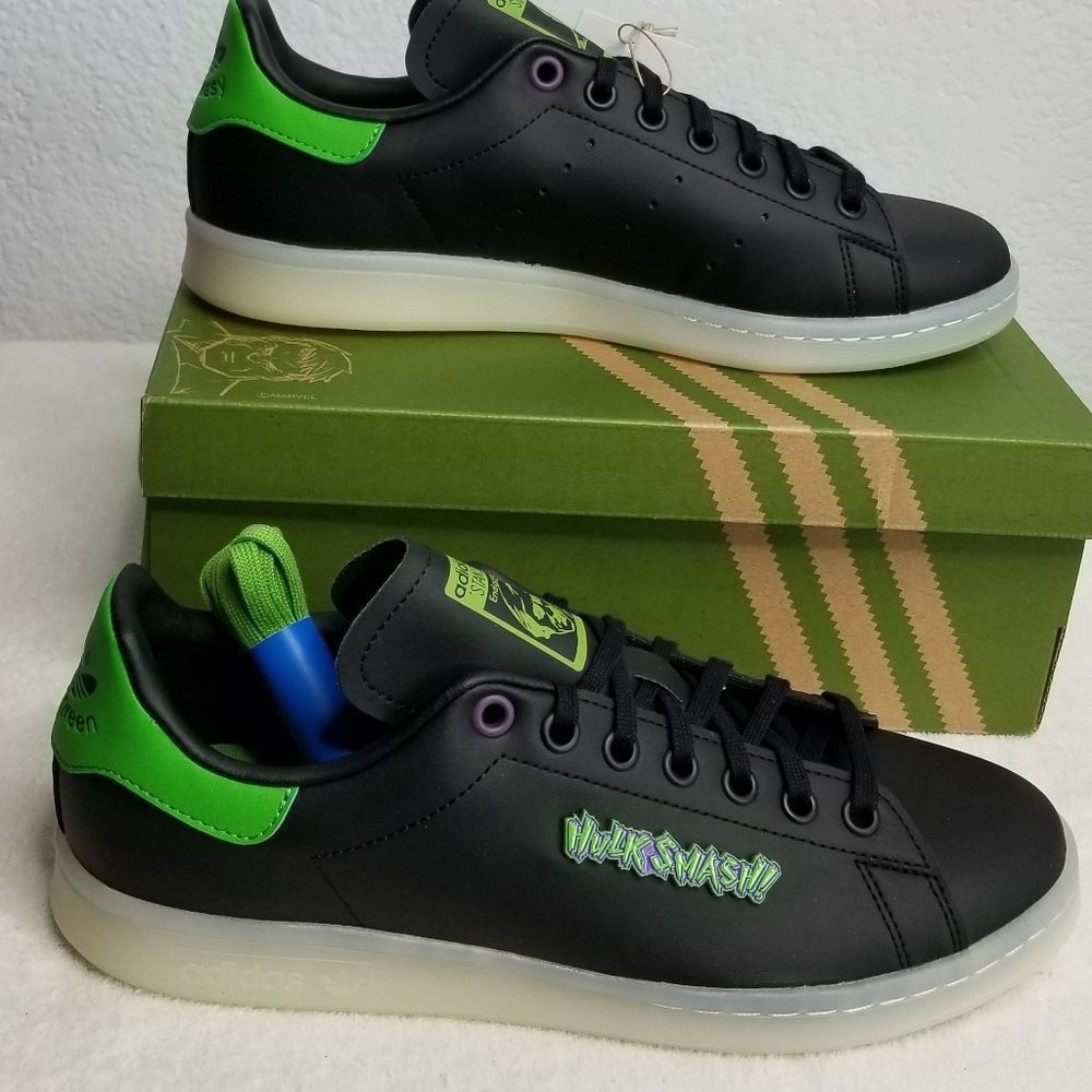 Adidas Stan Smith Hulk Smash Sneakers Shoes Sz 7 Junior New